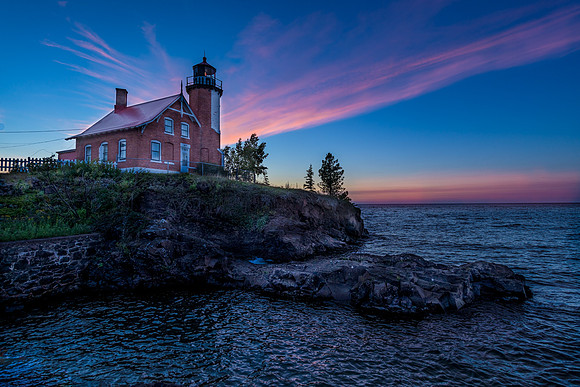 Streaks Over Eagle Harbor
