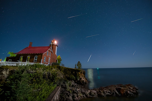 Geminids Over Eagle Harbor