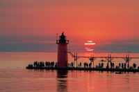 Setting Sun at South Haven